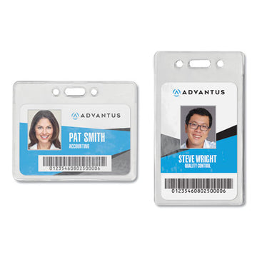 Advantus Proximity Id Badge Holder, Vertical, 2.68 X 4.38, Frosted Transparent, 50-pack freeshipping - TVN Wholesale